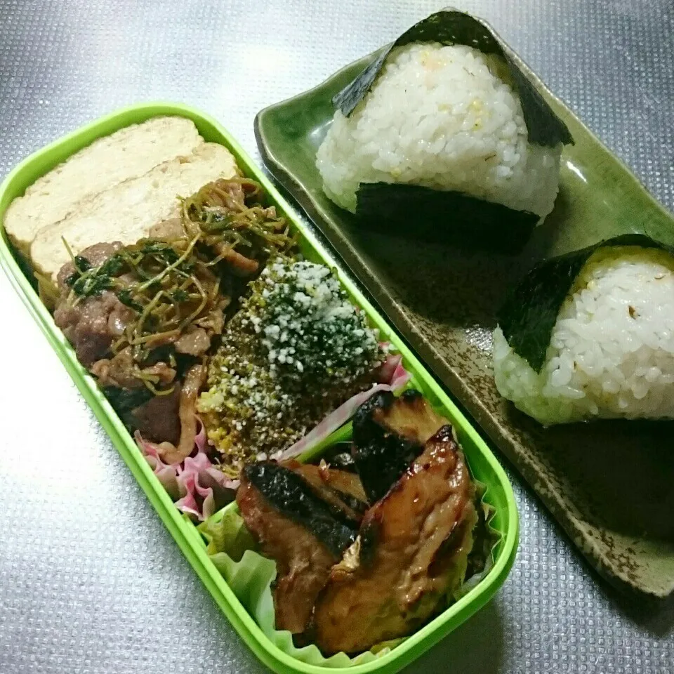 Snapdishの料理写真:旦那さんお弁当|きぬよさん