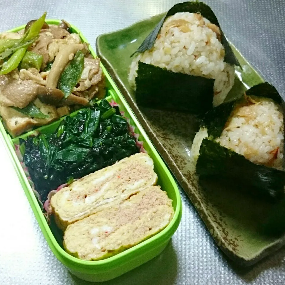 Snapdishの料理写真:一昨日の旦那さんお弁当|きぬよさん