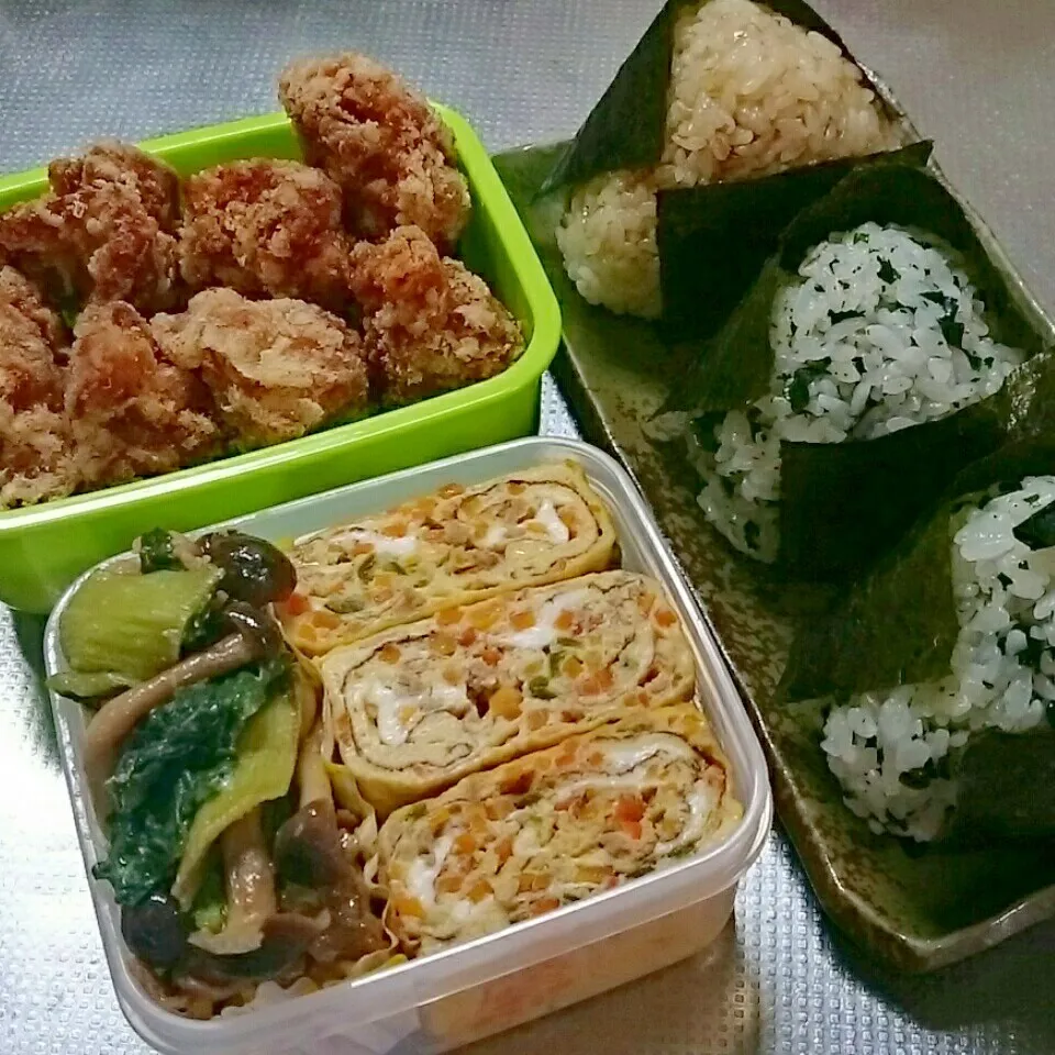 Snapdishの料理写真:旦那さんお弁当|きぬよさん