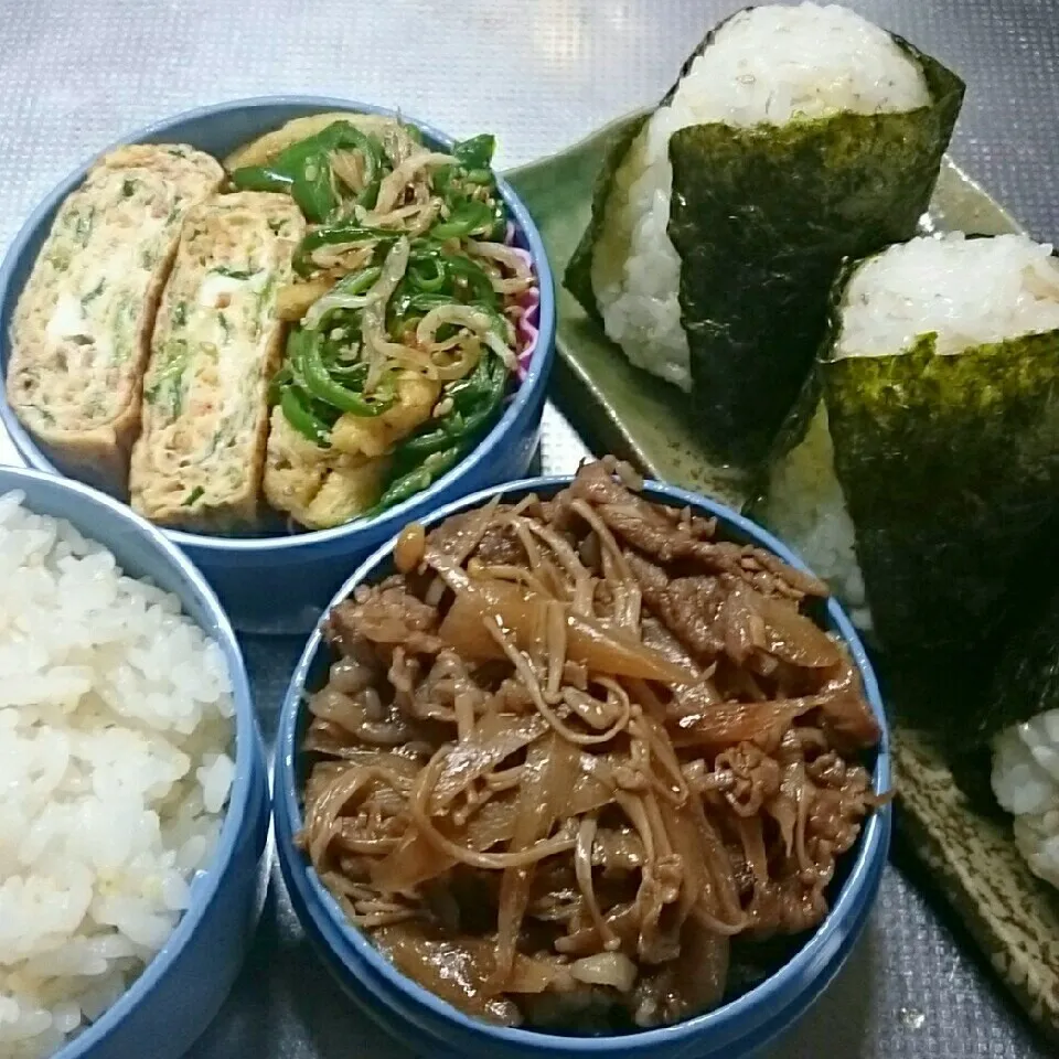 Snapdishの料理写真:旦那さんお弁当|きぬよさん