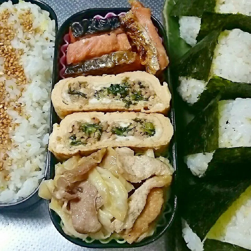 Snapdishの料理写真:旦那さんお弁当|きぬよさん