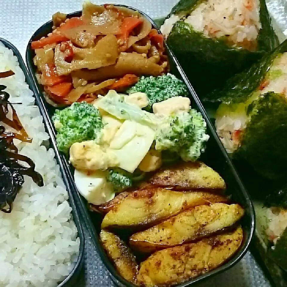 Snapdishの料理写真:旦那さんお弁当|きぬよさん