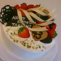 Snapdishの料理写真:Birthday cake Ver.旦那|chiiさん