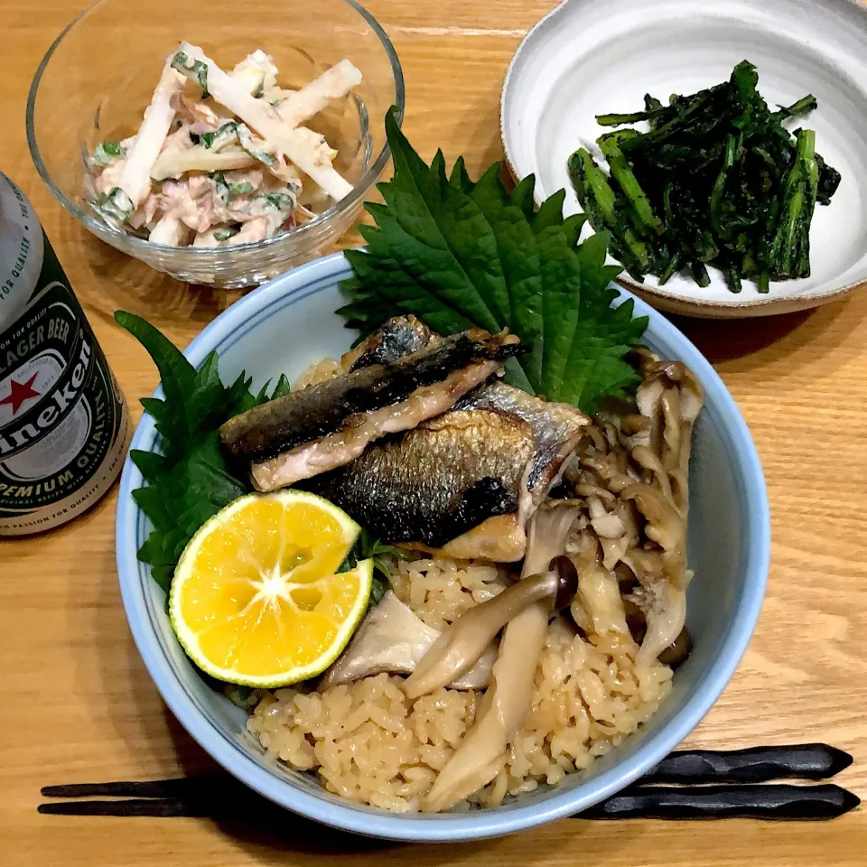 秋刀魚キノコご飯😊|Jean Nobyさん