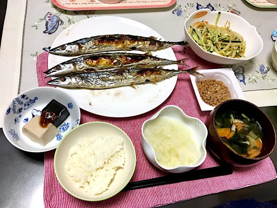 秋刀魚の塩焼きのご飯|みよさん