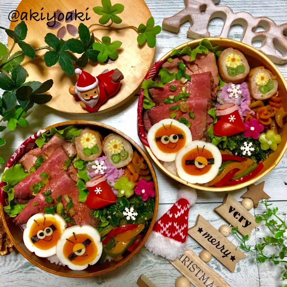 ミニオンローストビーフ弁当|Akiyoෆ¨̮⑅さん