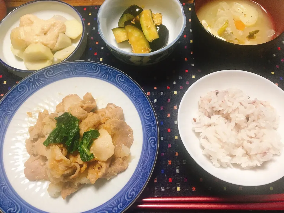 みぞれしょうが焼き定食|やさん