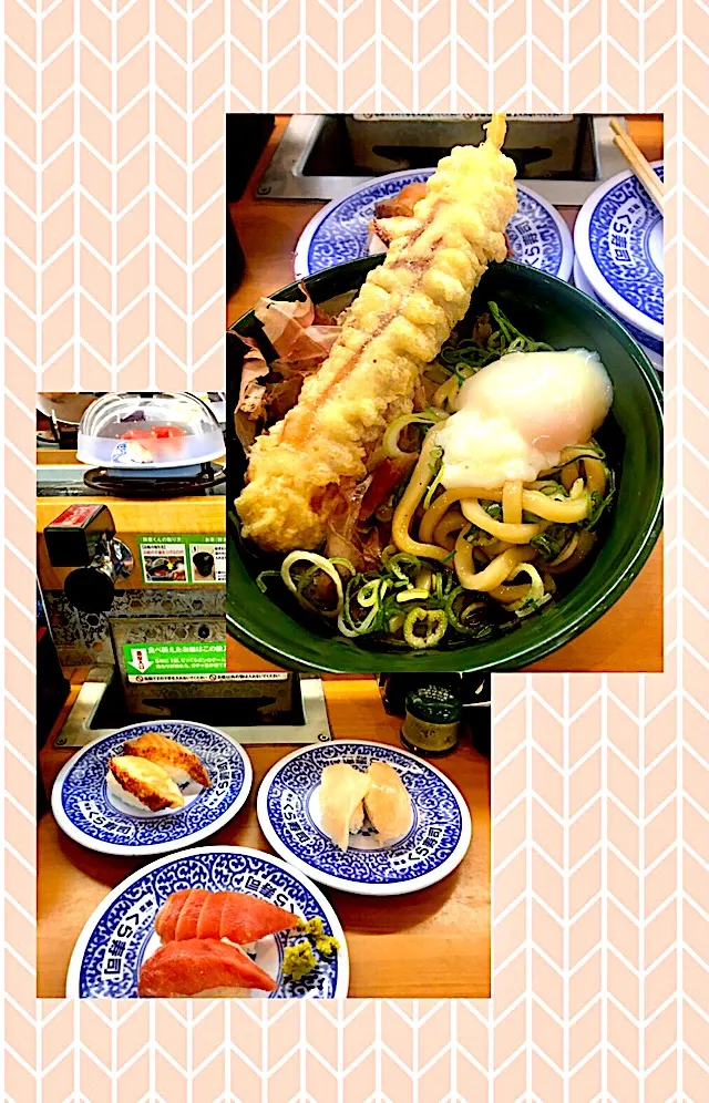 今日のランチは"くら寿司" 竹輪天うどん 
#勝負の早いランチ
#マグロ系ばかり
#一人で初めての"くら寿司"|mottoさん