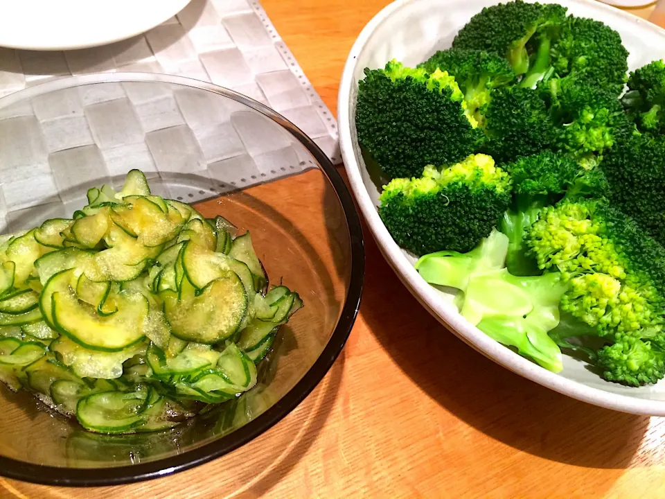 きゅうりの酢の物🥒
茹でブロッコリー🥦|doc3387さん