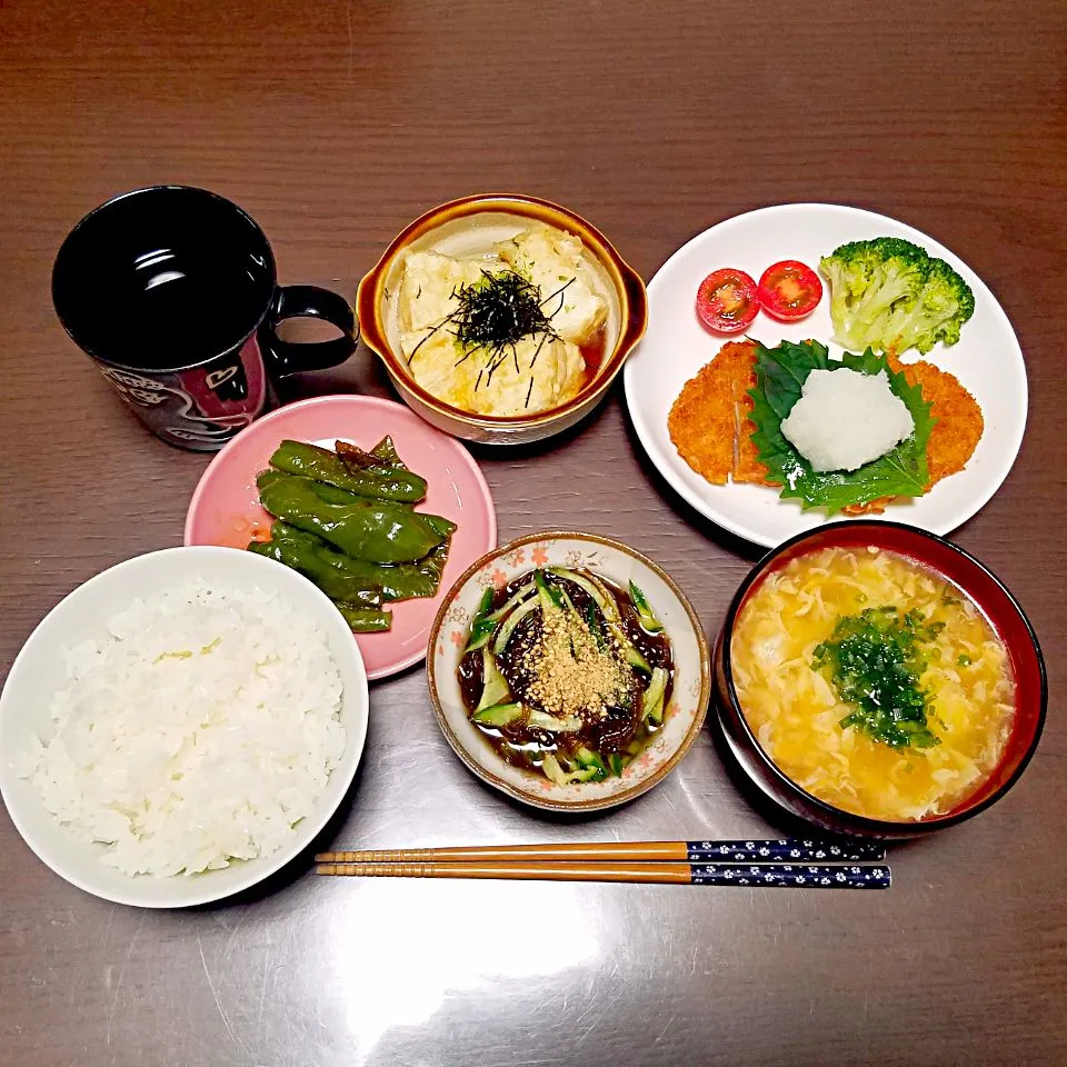 おろし豚カツの夜ご飯♡|Mami.Nさん