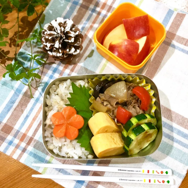 Snapdishの料理写真:牛肉のホイコーロー風炒め弁当|sappyさん