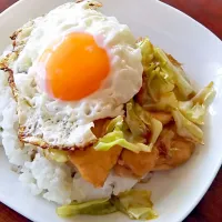 鶏と野菜のソース丼|みかんさん