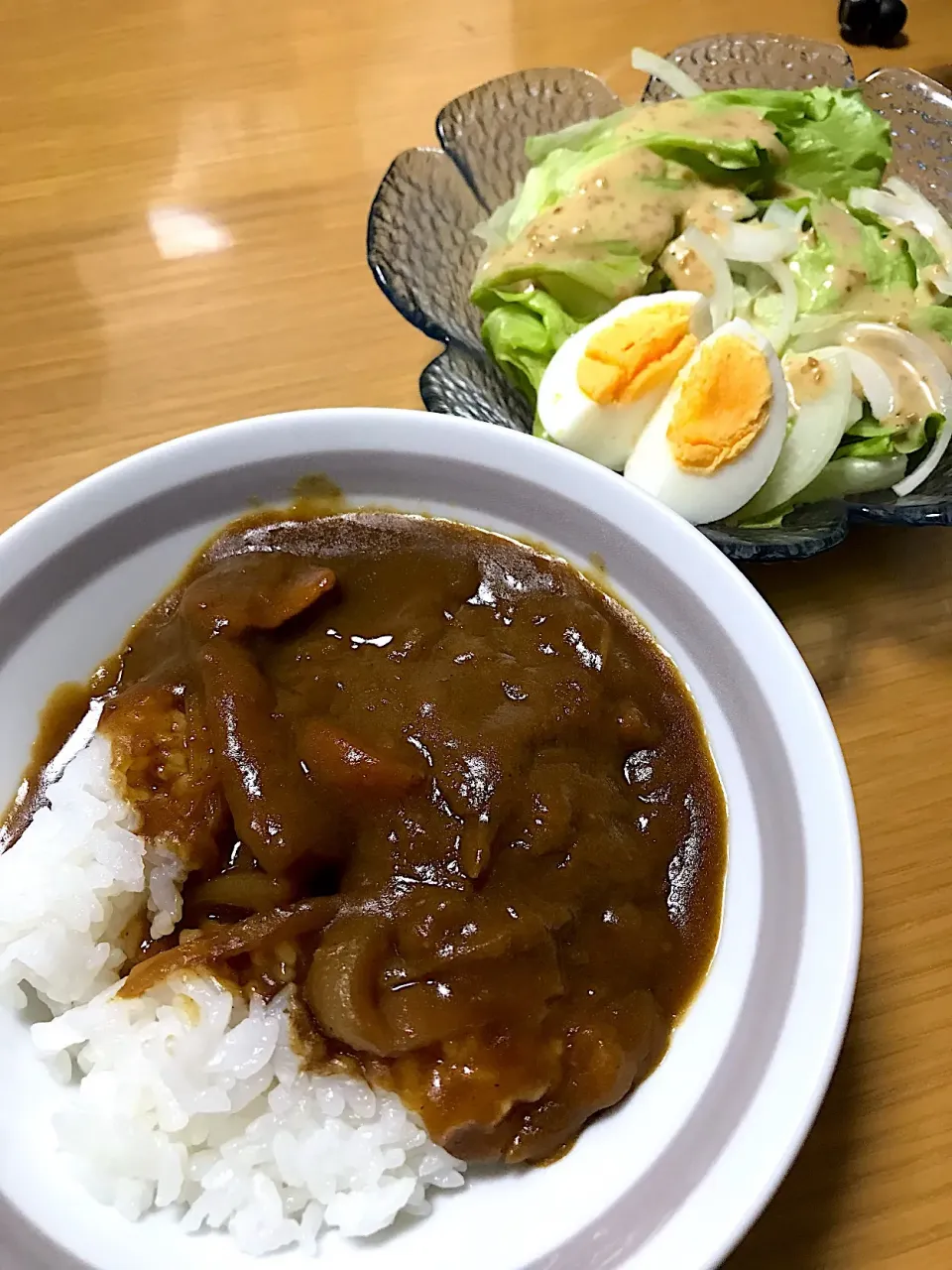 カレー&玉ねぎサラダ|sinさん