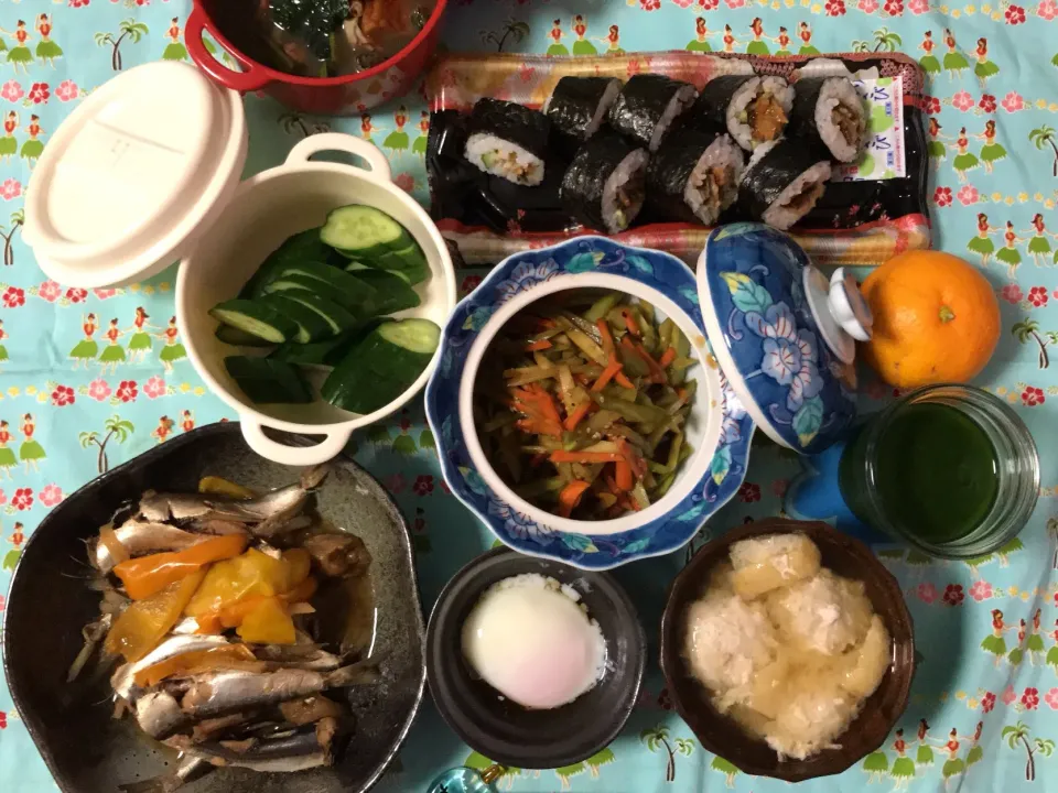 Snapdishの料理写真:冷蔵庫整理の晩御飯💓|noeさん