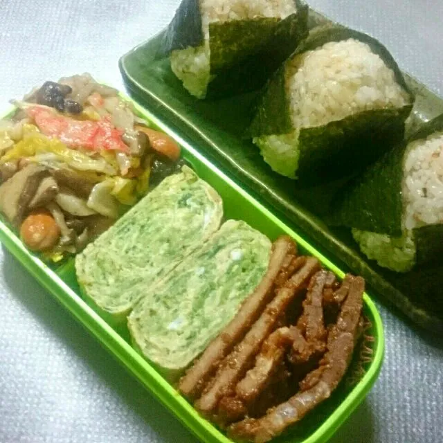 Snapdishの料理写真:旦那さんお弁当|きぬよさん