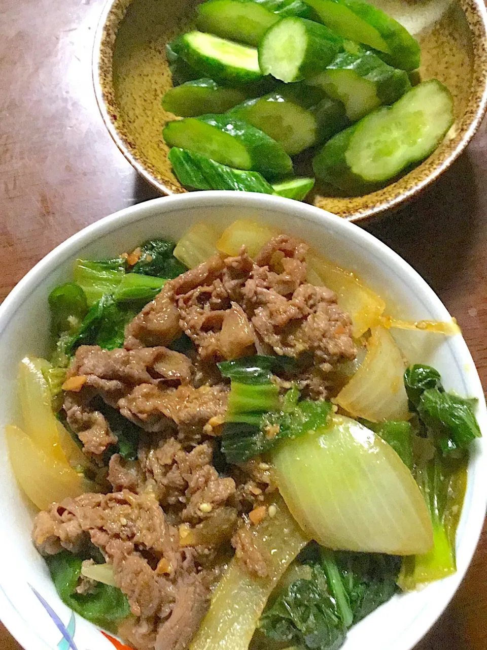 のんびり村で買ったタレで焼肉丼|掛谷節子さん