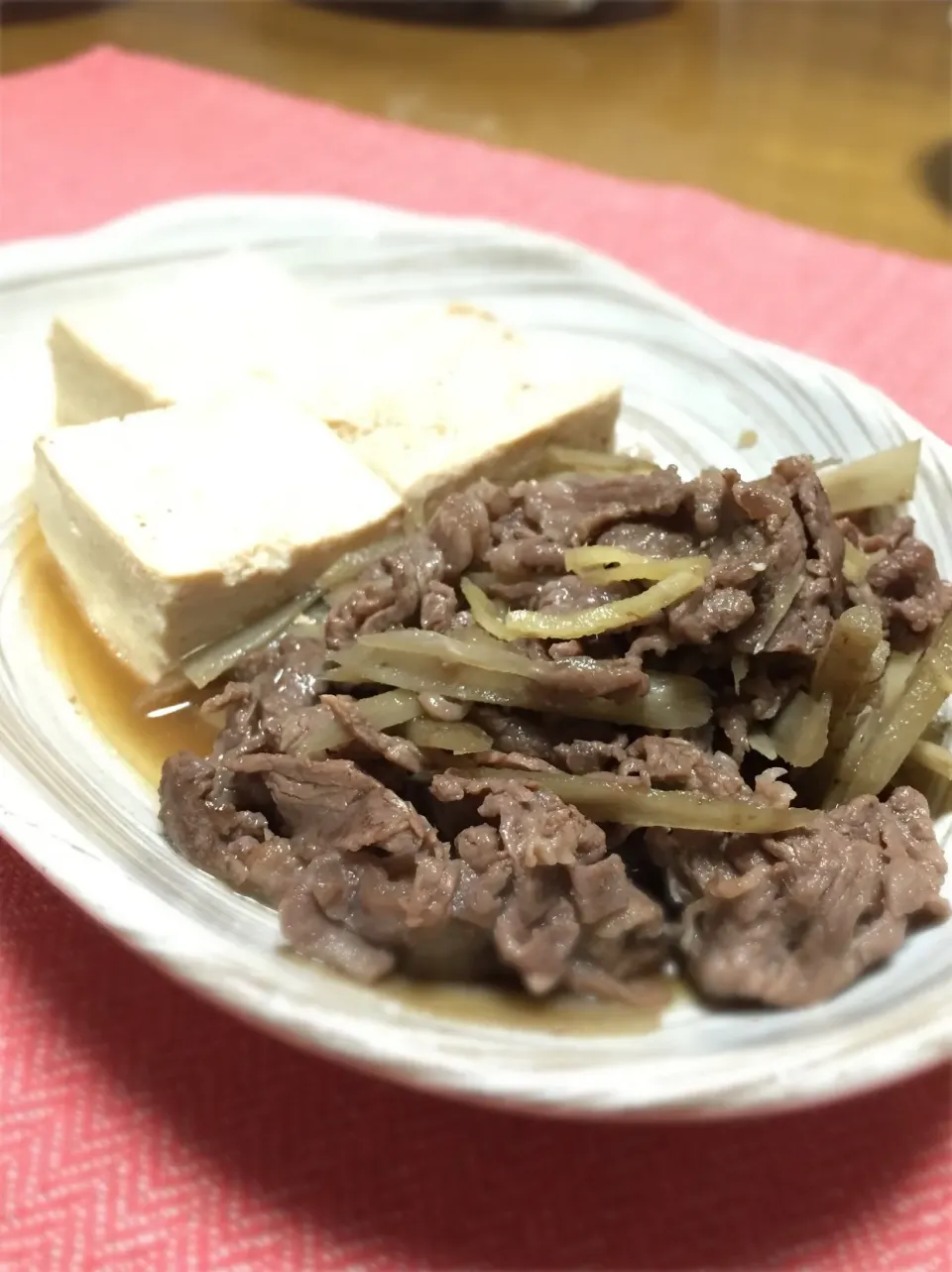 牛肉とごぼうと豆腐のしぐれ煮🐮|くっきいママさん