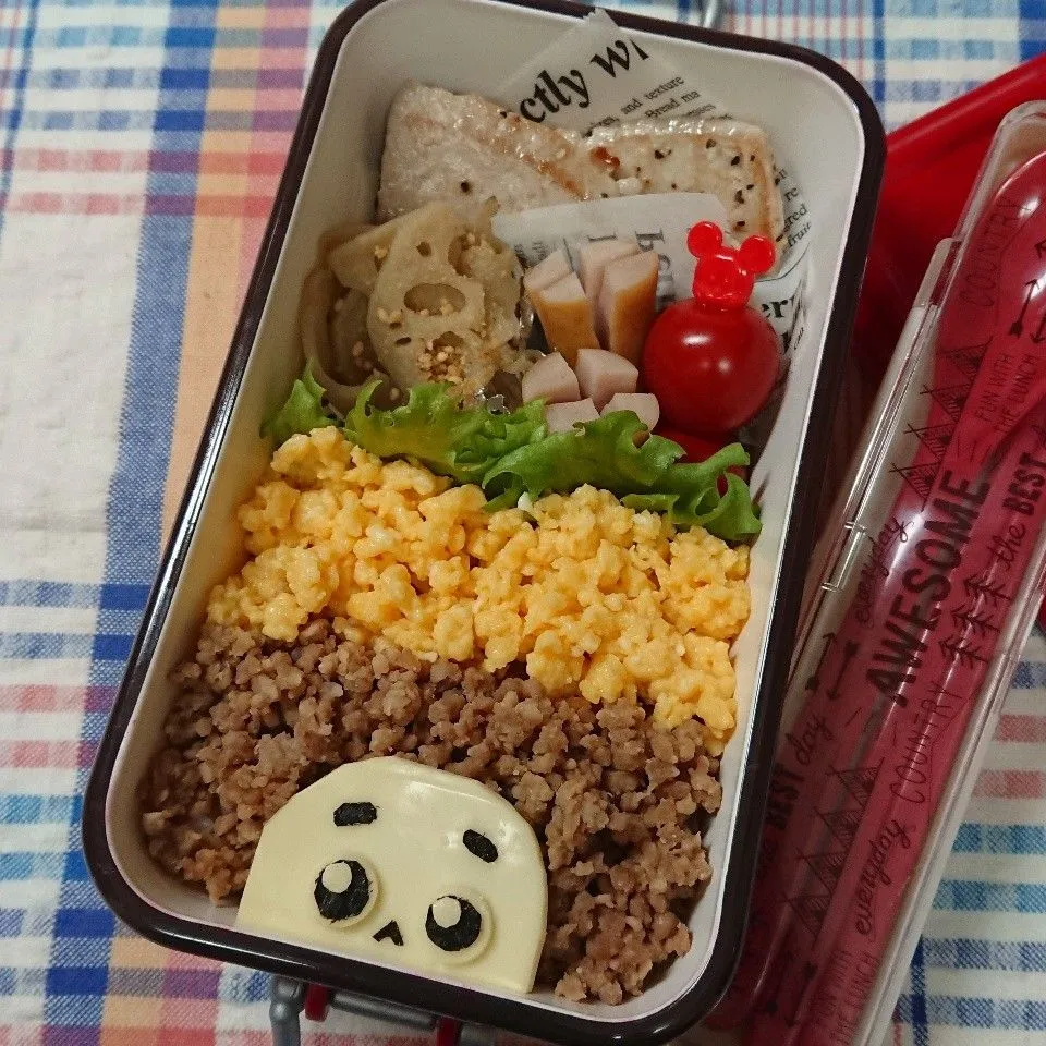 #娘弁当 #チェブラーシカ弁当 #顔弁 #デコ弁 #キャラ弁 キャラ弁|まりさん