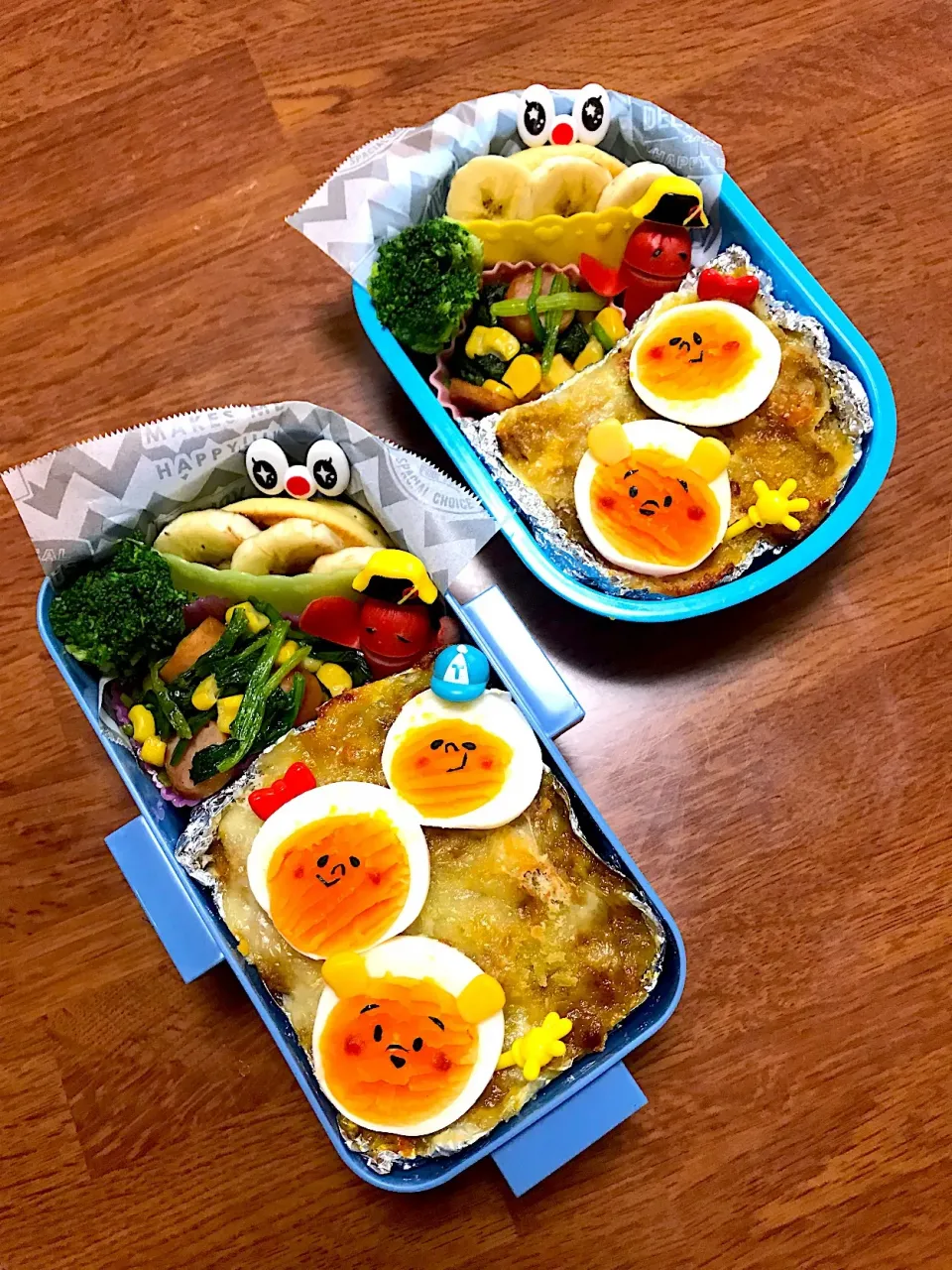 プーさんのカレードリア弁当♡|かなさん