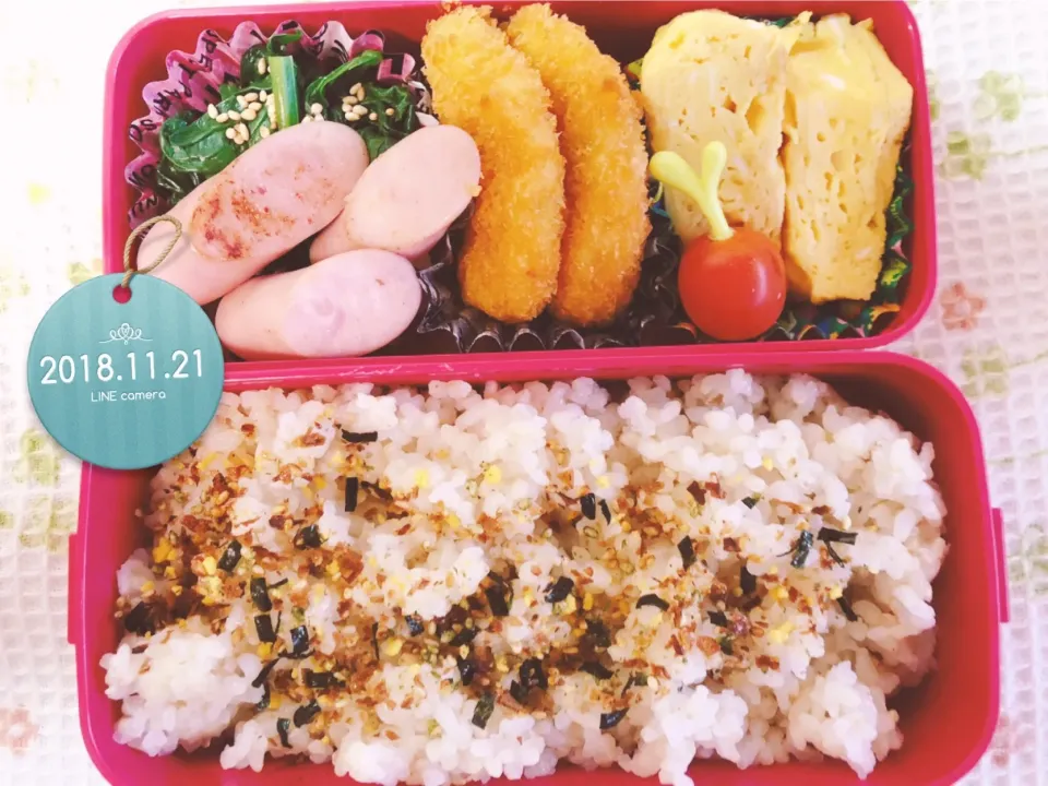 エビ寄せフライ弁当|harutomomamaさん