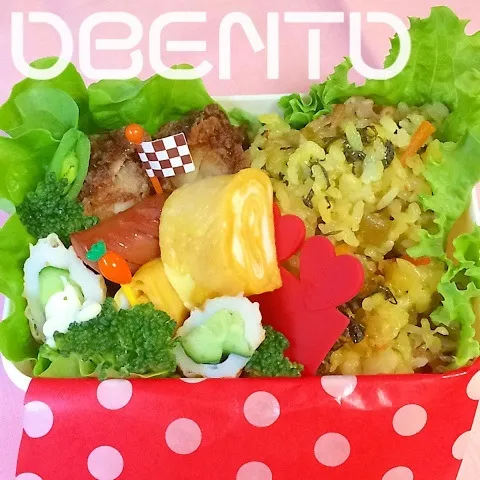 ヾ(＠^▽^＠)ﾉ 高菜チャーハンのお弁当‼︎|cafechanさん