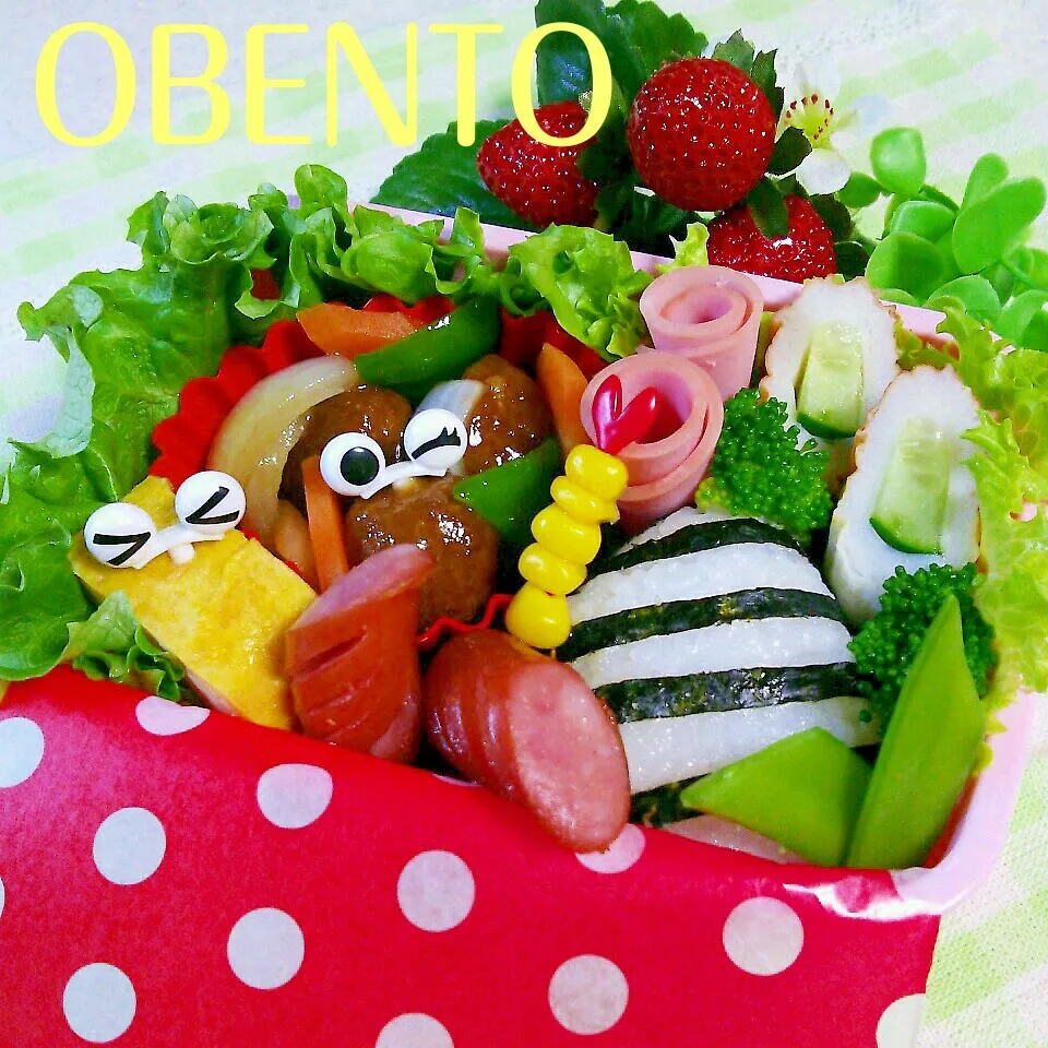 o(*⌒O⌒)ｂ 肉団子のお弁当～!!! (笑)|cafechanさん