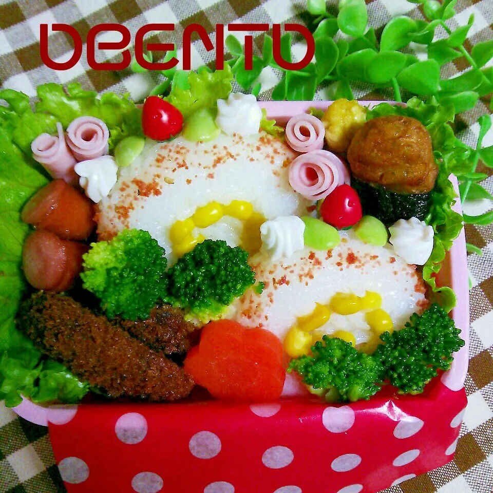 o(*⌒O⌒)ｂ ロールケーキのお弁当!! (笑)|cafechanさん