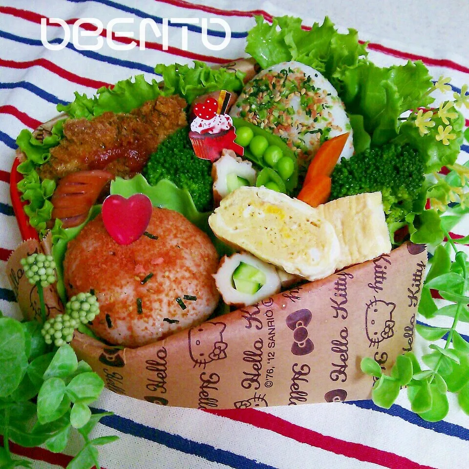 ＼(^o^)／   メンチカツのお弁当♪|cafechanさん