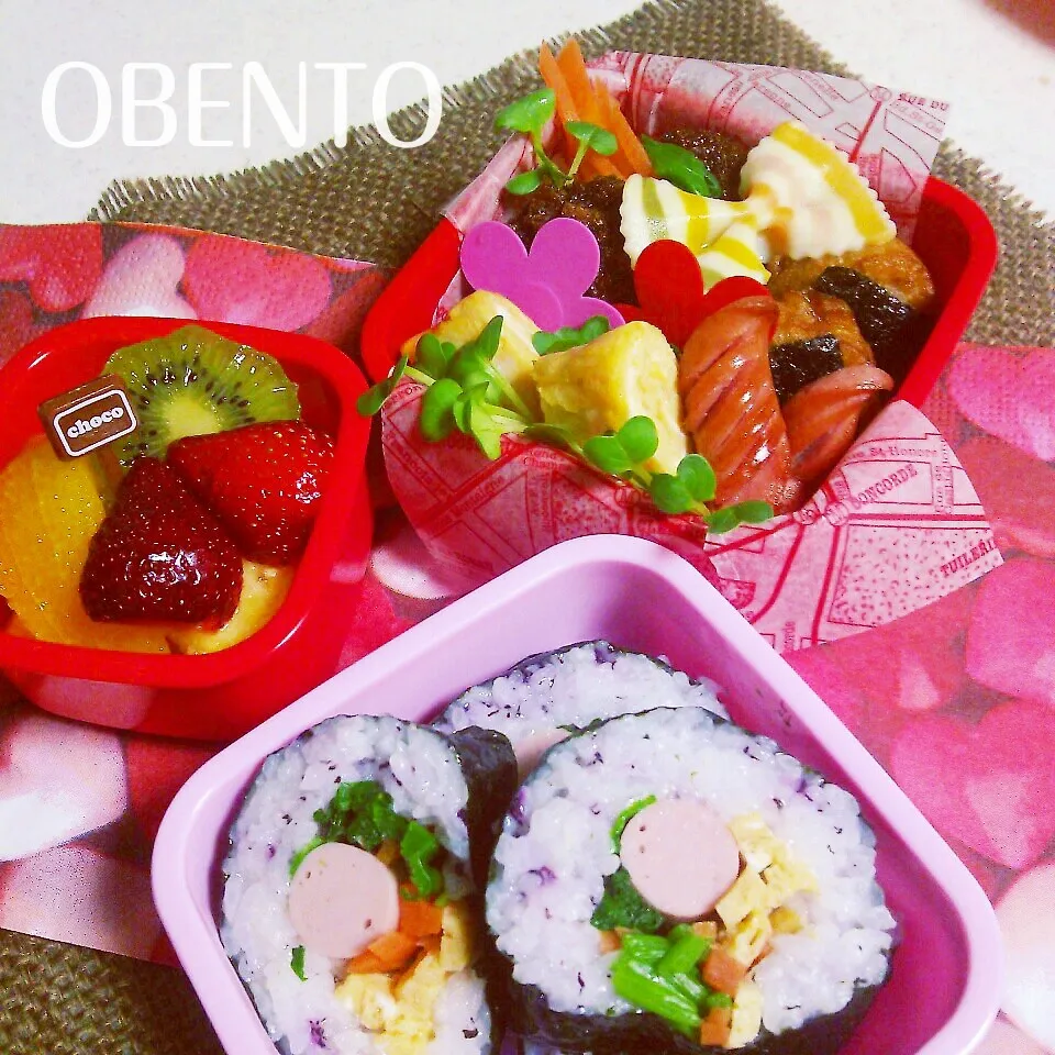 o(^o^)o  のり巻きのお弁当～♪♪|cafechanさん