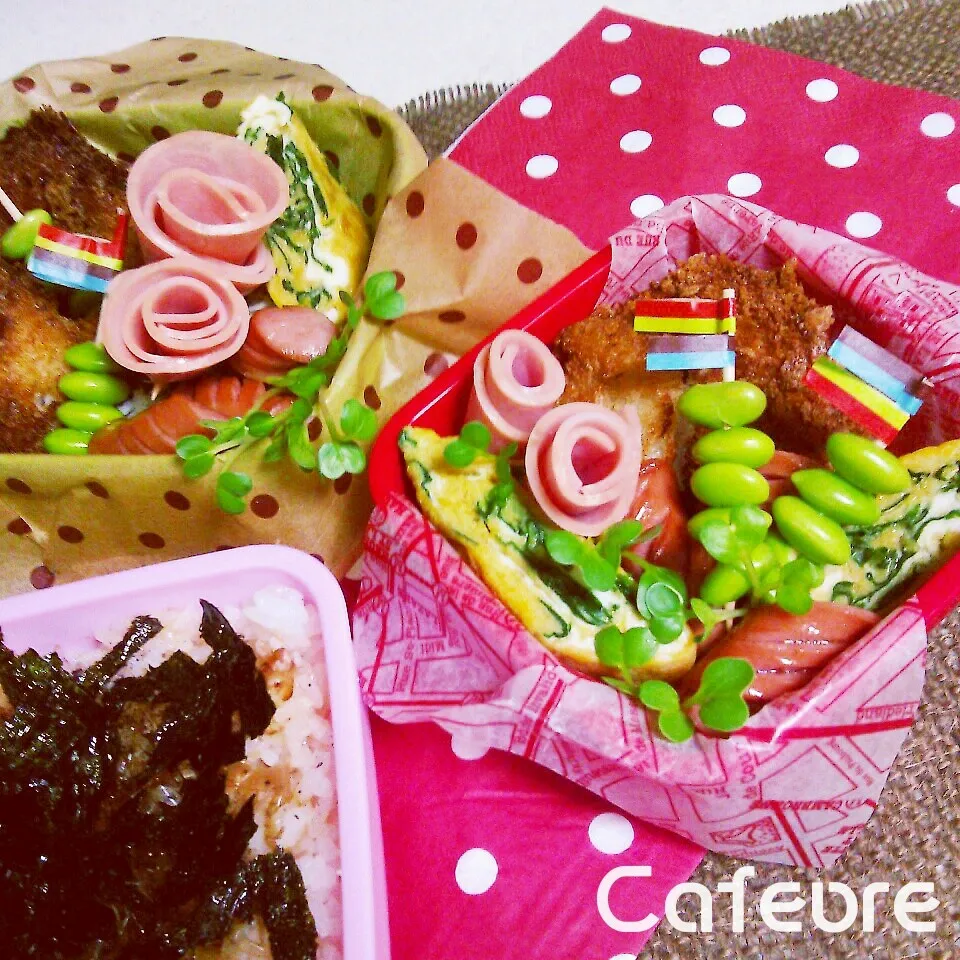 (￣∇￣*)ゞ  チキンカツ弁当!!|cafechanさん