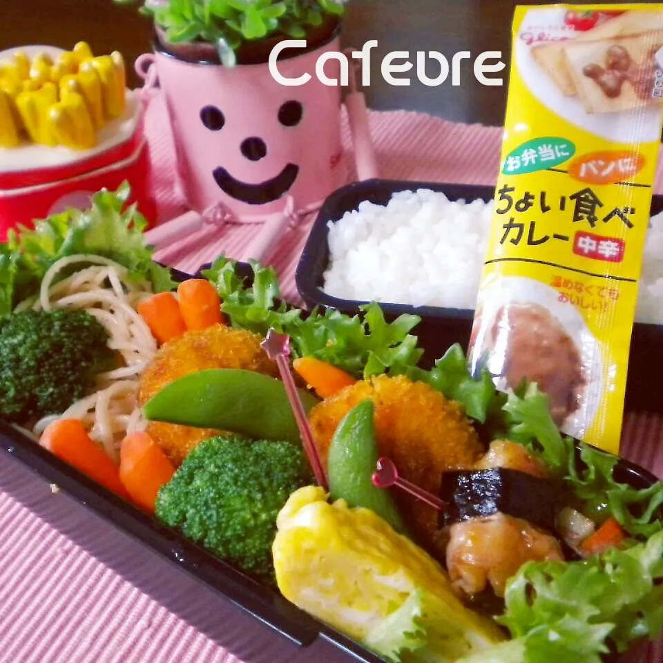 ＼(^o^)／   カレー弁当♪♪|cafechanさん