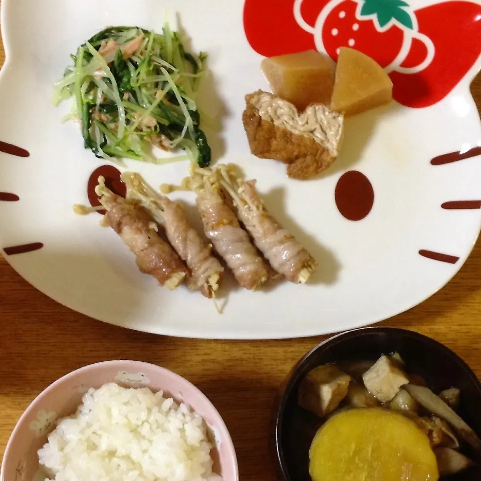 えのきの豚肉巻き定食|tamamisoさん