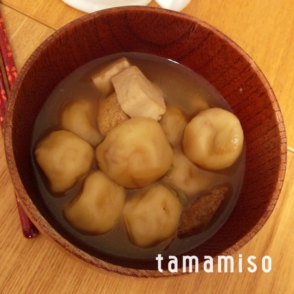 Snapdishの料理写真:まめぶ汁つくってみた。|tamamisoさん