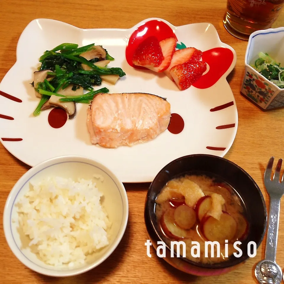 シャケのムニエルの夕飯|tamamisoさん