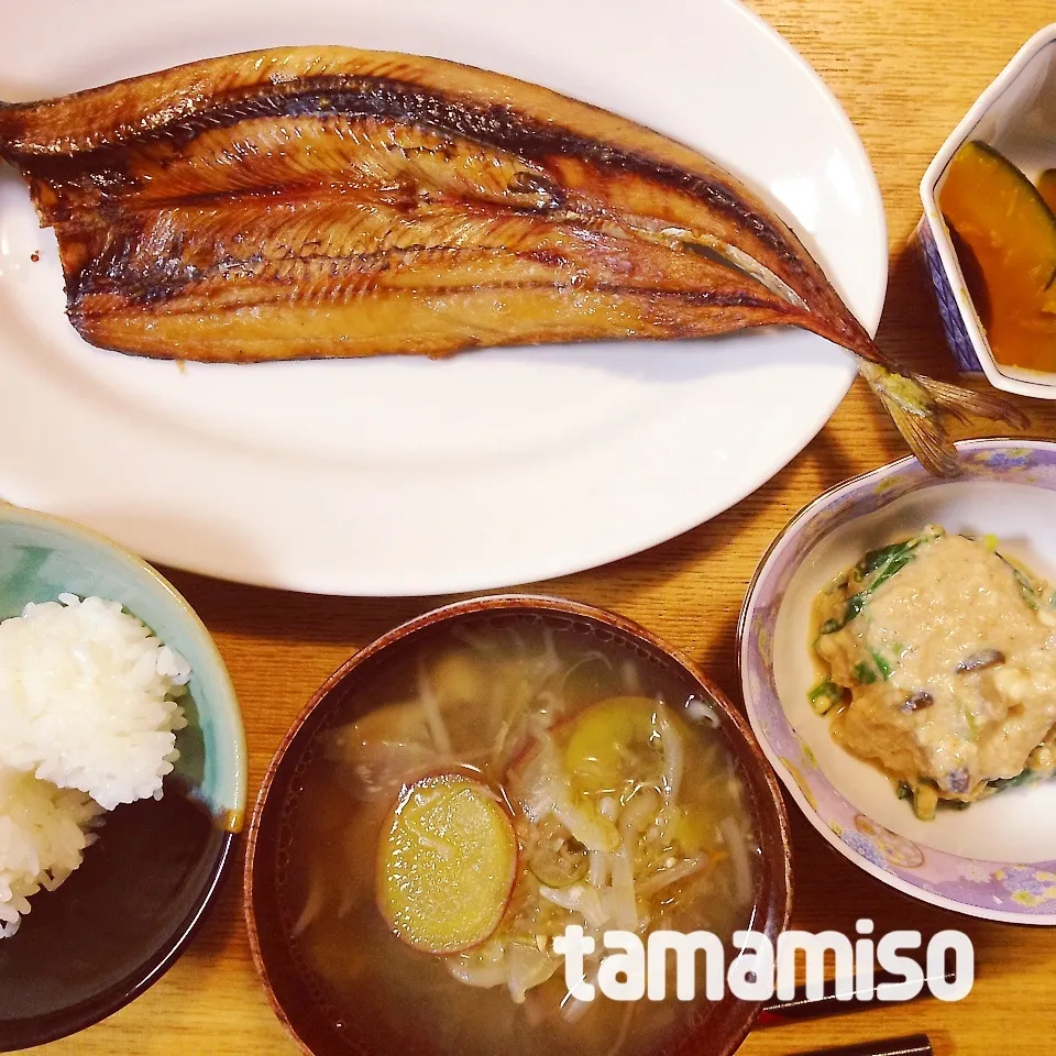 秋刀魚の干物の夕飯|tamamisoさん