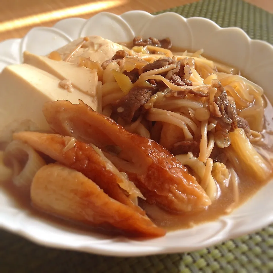 夕飯残りですき焼きうどん♡|Reichangさん