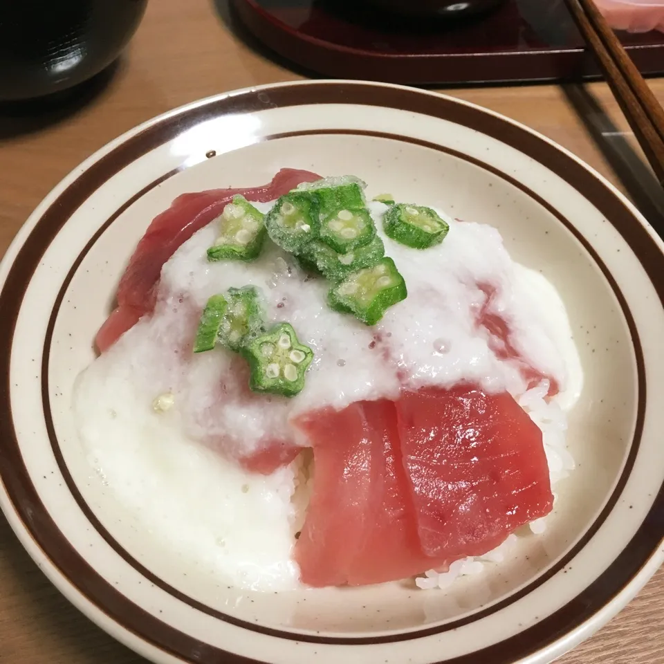 マグロとろろ丼|とももさん