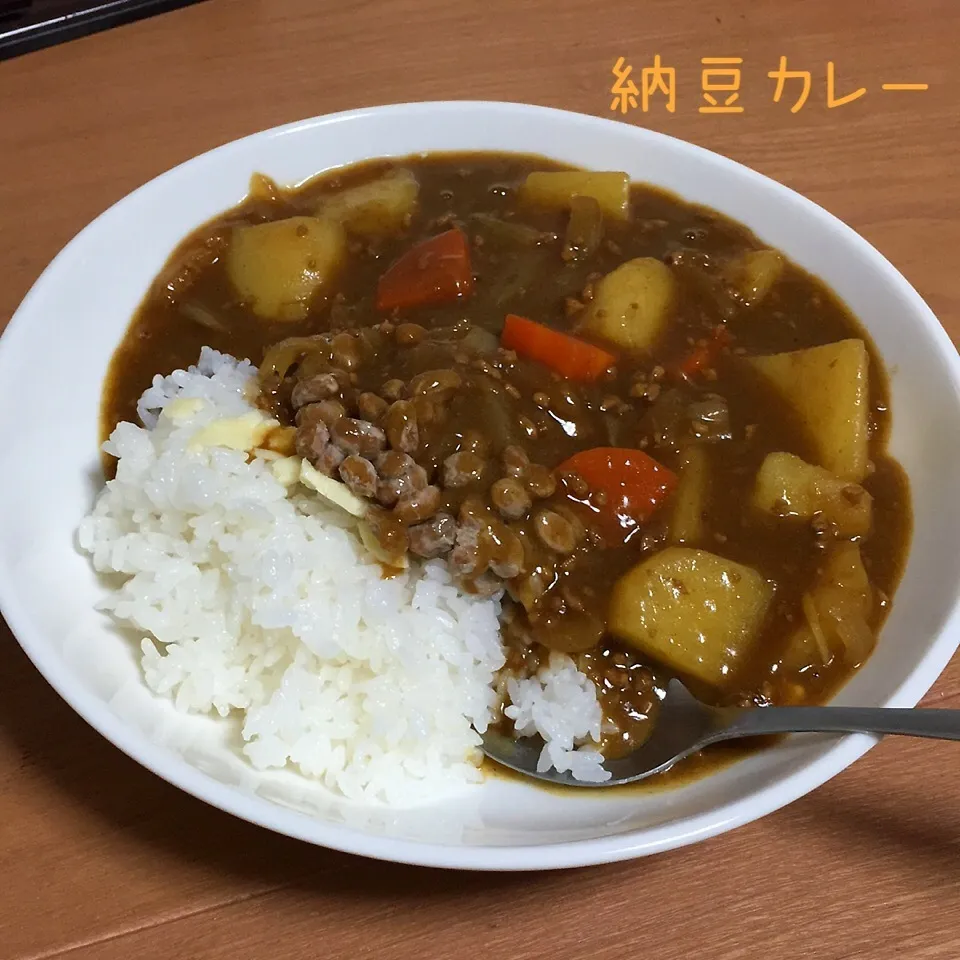 納豆カレーライス|とももさん