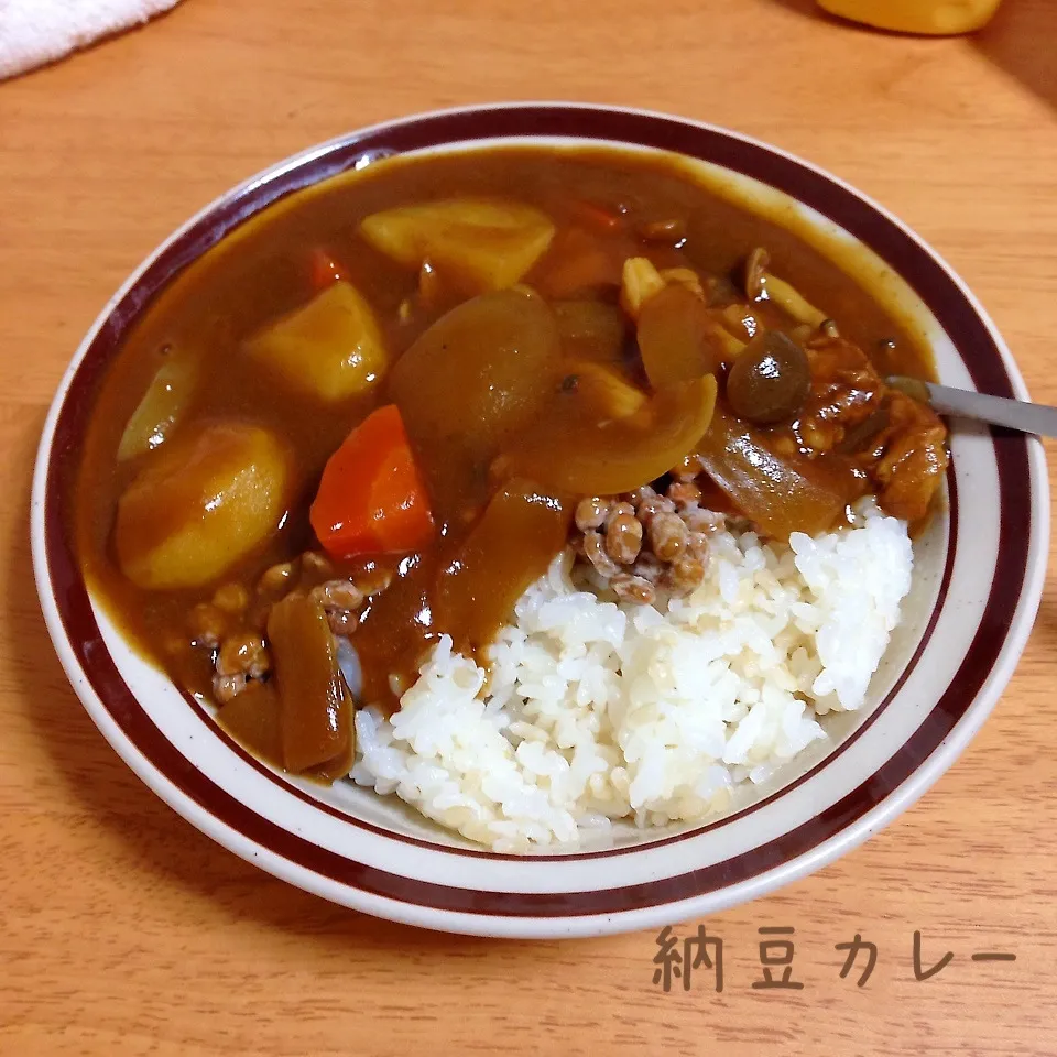 納豆チーズカレー|とももさん