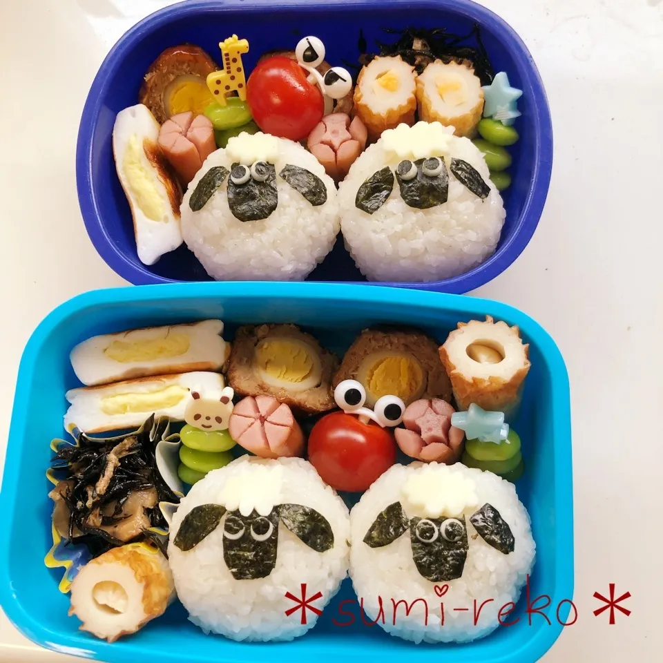 年少、年長お弁当♪羊のショーン🐏|sumire-koさん