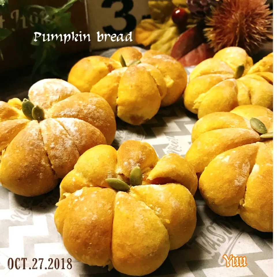 Snapdishの料理写真:10/27🎃Pumpkin bread🎃|ゆうさん