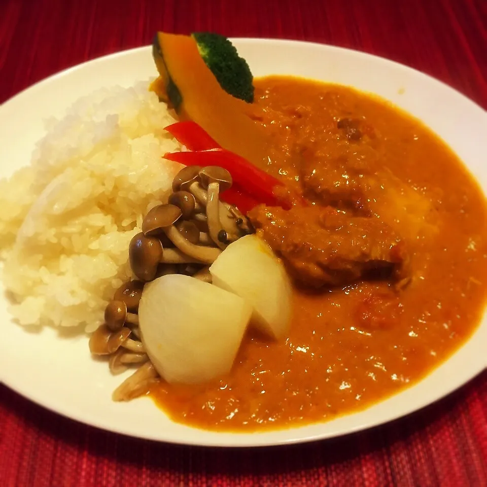 バターチキンカレー 蒸し野菜トッピング|Wabiさん