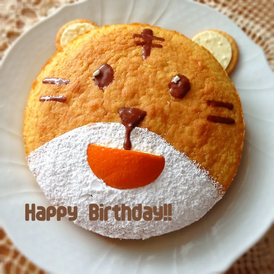 Snapdishの料理写真:しまじろうの誕生日ケーキ|yutapoさん