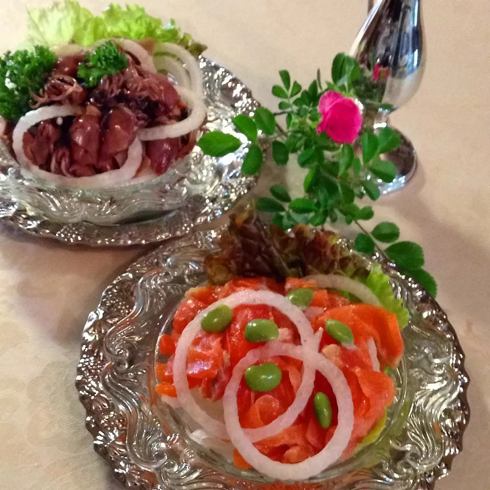 ♪サーモン＆ホタルイカのマリネ♪|henryさん