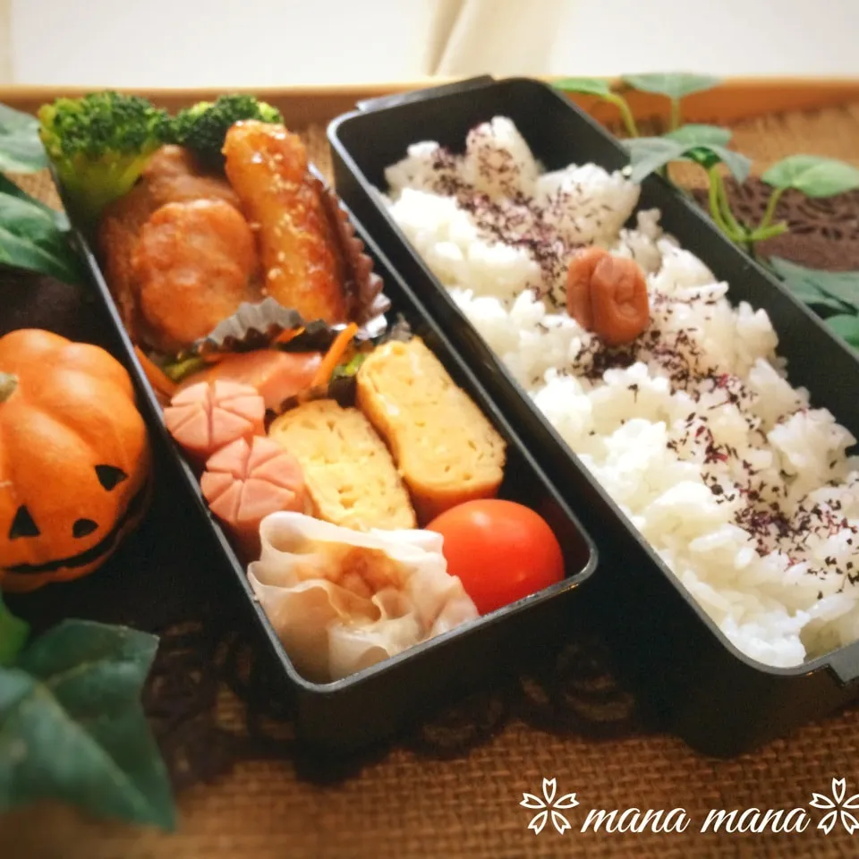 Snapdishの料理写真:10/22月曜日のお弁当〜(記録)|まなまな♡さん