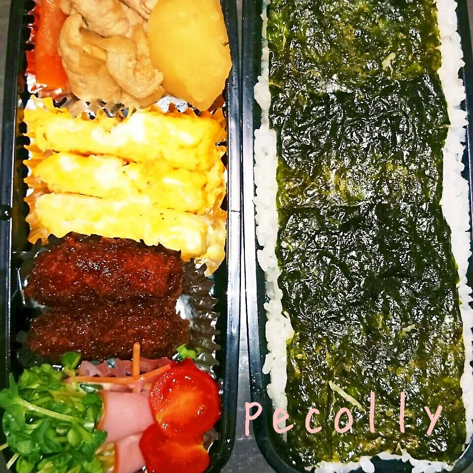 パパのお弁当(*^ω^*)【のり弁】|ユリミナさん