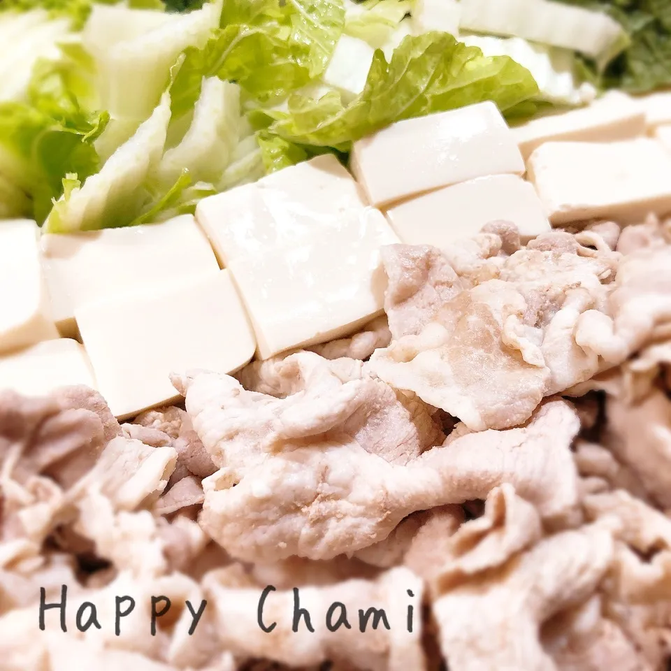 豚肉の豆乳味噌鍋|chamiさん