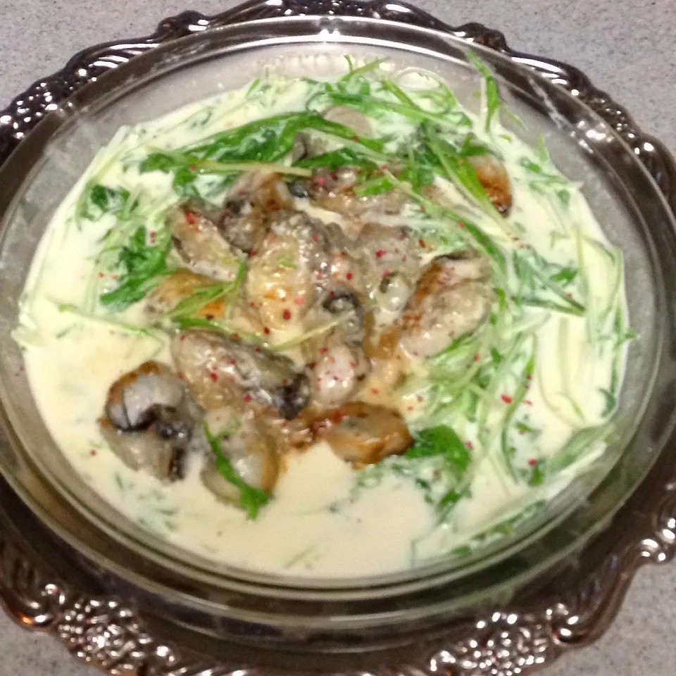 ♪牡蠣のクリームチーズ煮♪みぃちゃんのリクエスト♪|henryさん