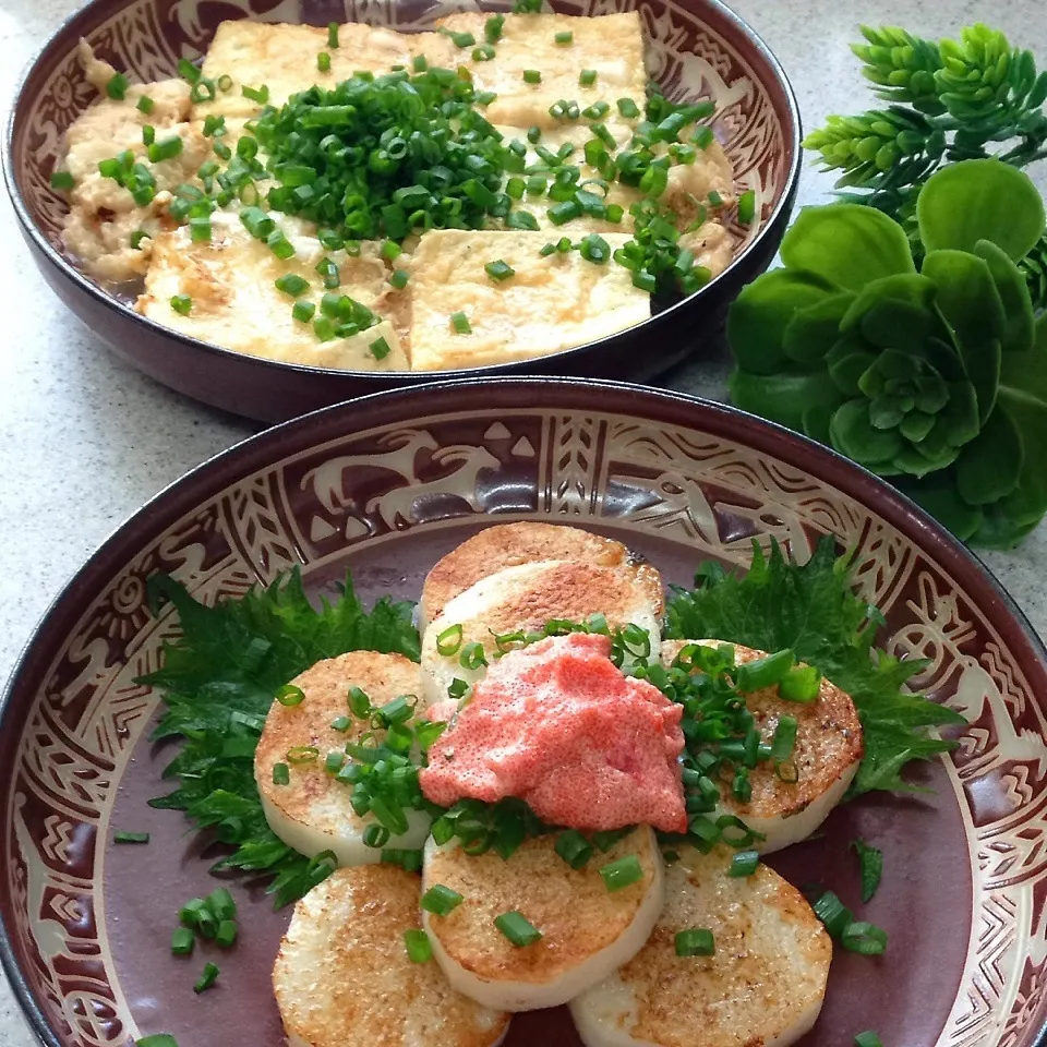 ♪長芋明太マヨ＆豆腐長芋ステーキ♪|henryさん