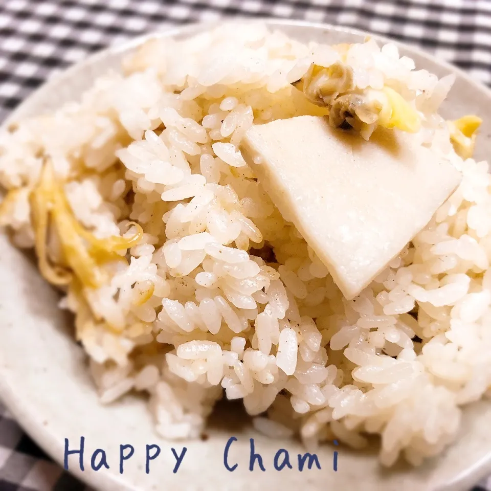 あさりとタケノコの炊き込みご飯|chamiさん